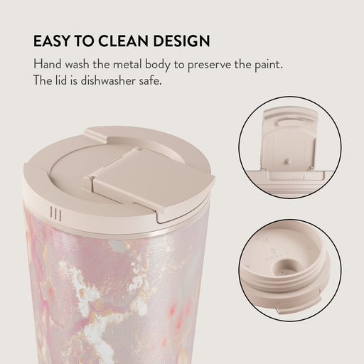 Golden Coral - Pink Travel Mug 16