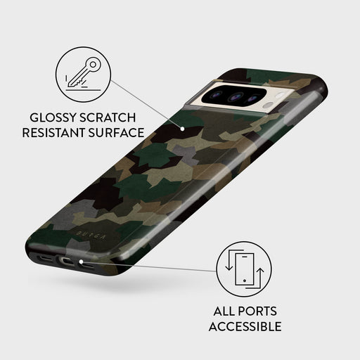 Tropical Green Camo - Google Pixel 8 Pro Case 3