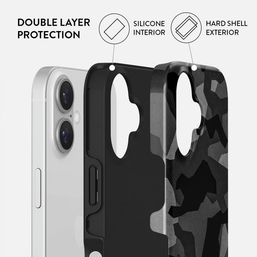 Night Black Camouflage - iPhone 16 Case 2