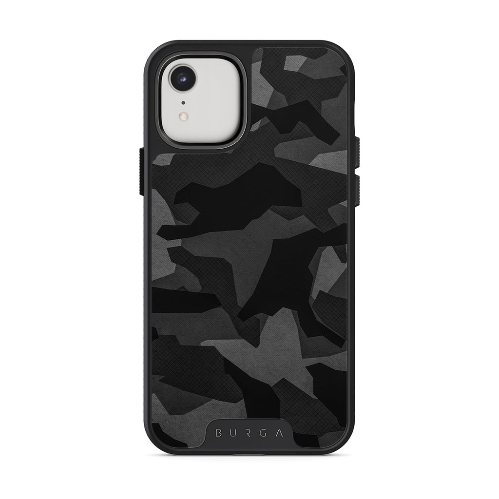 Night Black Camouflage iPhone XR Case BURGA