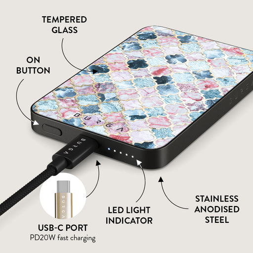 Pink Beach - Mosaic Magnetic Power Bank 5
