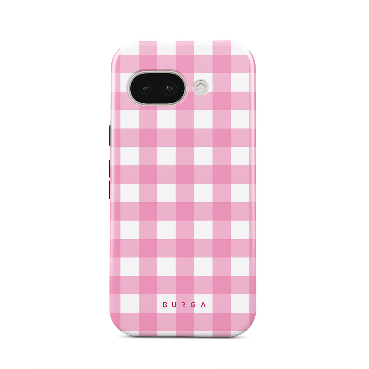 【BURGA】カスタマイズOK☆Think Pink〇チェック柄☆機種各種 BURGA】カスタマイズOK☆Think Pink〇チェック柄☆機種各種