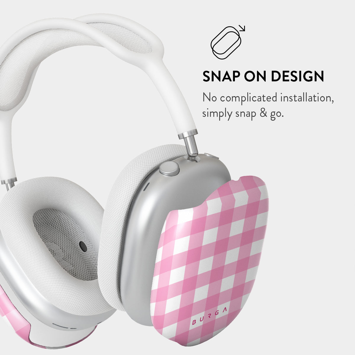 Think Pink - AirPods Max Case | Burga, image size:1200x1200