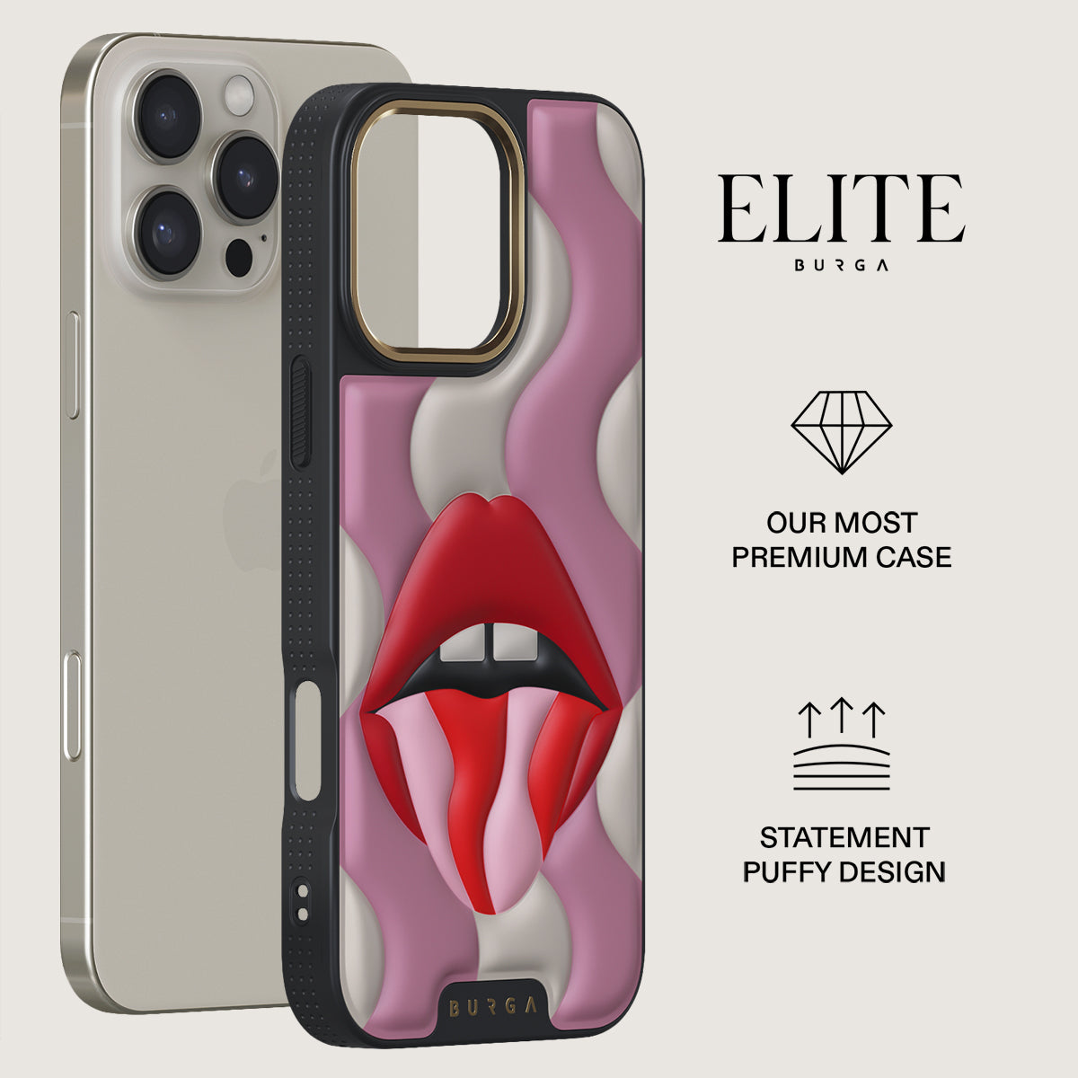 新品本物 - Me Bite iPhone BURGA | Case Max Pro 16 iPhoneアクセサリー