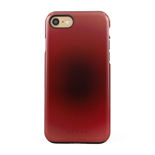 Personalise iPhone SE 2020/7/8 Leather Phone Case - Burgundy