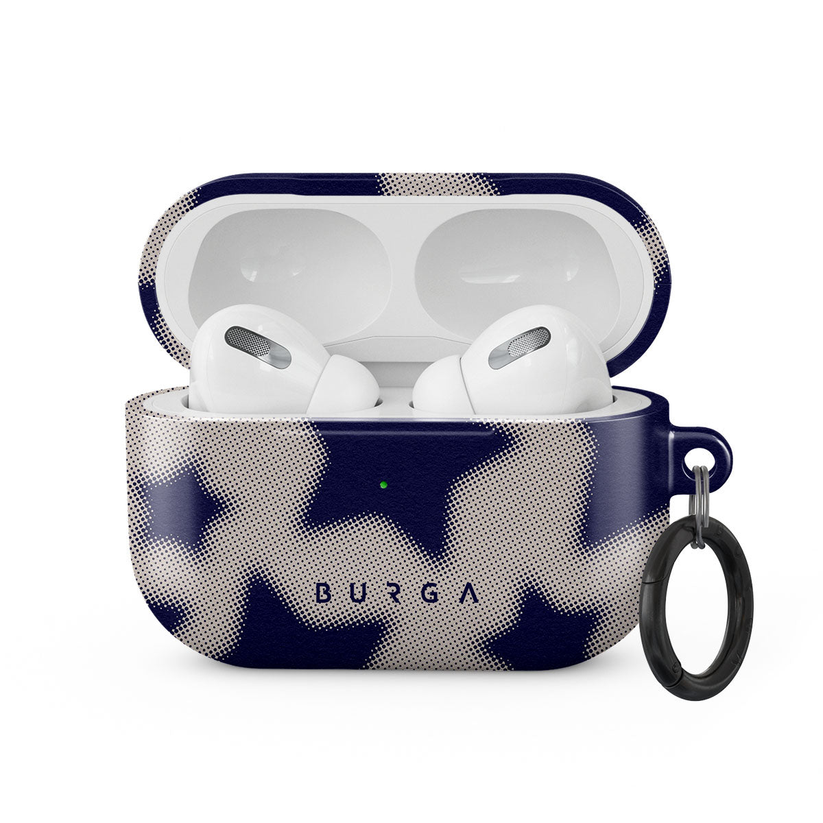 【新品未使用】BURGA 星柄 ホワイト エアポッツプロイヤホンケース AirPods Pro 第2世代 MagSafe充電ケース(USB-C)付き MTJV3J/Aの
