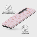 Nostalgic Pink - Flamingos Samsung Galaxy S24 FE Case 3