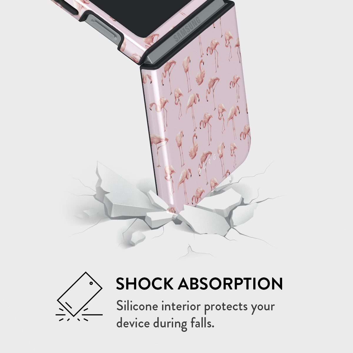 Nostalgic Pink - Flamingos Samsung Galaxy Z Flip 6 Case | BURGA