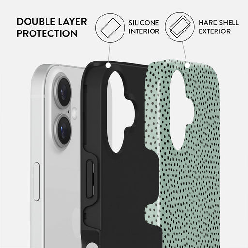 Mint Gelato - Dots iPhone 16 Case