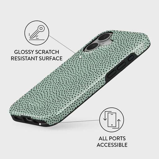 Mint Gelato - Dots iPhone 16 Case