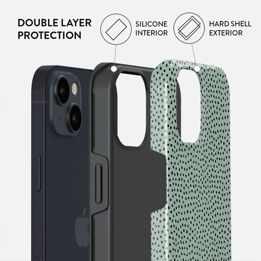 Mint Gelato - Dots iPhone 15 Case 6