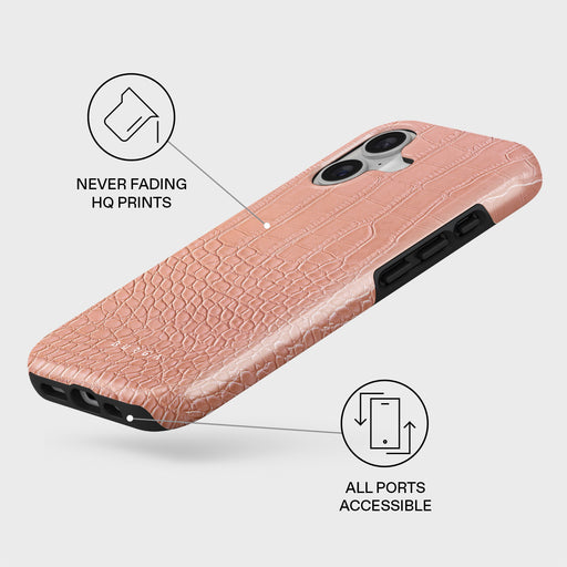 Pink Croco - iPhone 17 Case