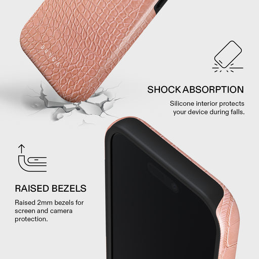 Pink Croco - iPhone 17 Case