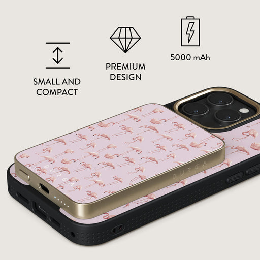 Nostalgic Pink - Flamingos Magnetic Power Bank