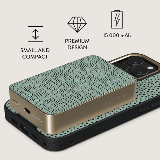 Mint Gelato - Dots Magnetic Power Bank