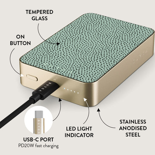Mint Gelato - Dots Magnetic Power Bank