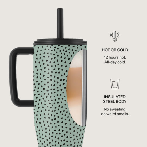 Mint Gelato - Dots All Day Leakproof Tumbler