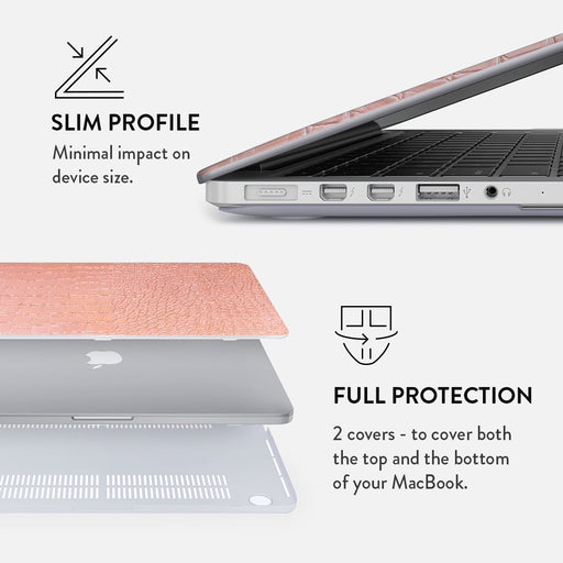 Pink Croco - Macbook Case