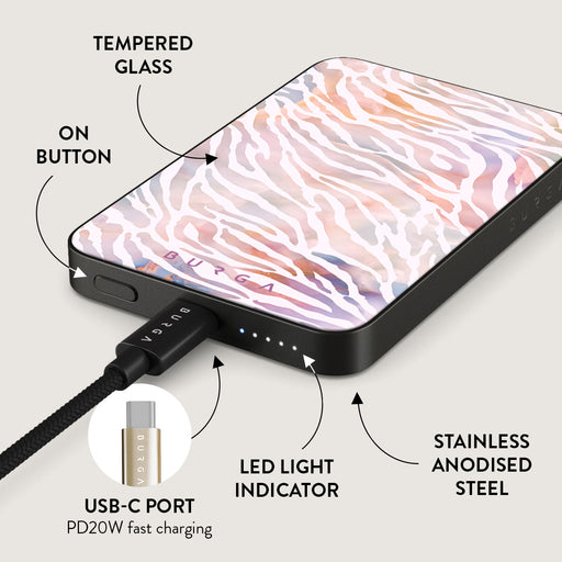 Sultry July - Zebra Magnetic Power Bank