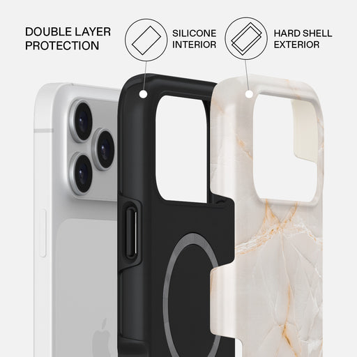 Vanilla Sand - Marble iPhone 17 Pro Max Case