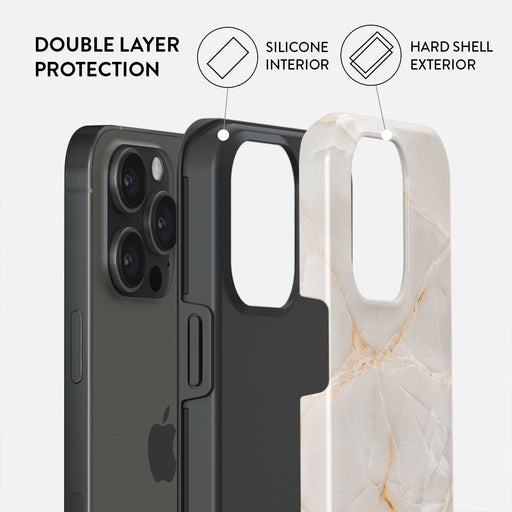Vanilla Sand - Marble iPhone 15 Pro Max Case