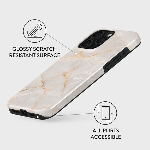 Vanilla Sand - Marble iPhone 15 Pro Max Case