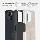 Vanilla Sand - Marble iPhone 15 Plus Case 6