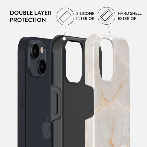 Vanilla Sand - Marble iPhone 15 Plus Case 6