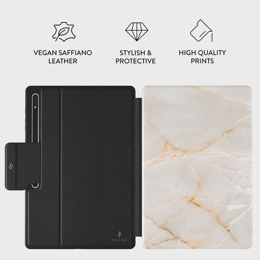Vanilla Sand - Marble Samsung Galaxy Tab S10 Ultra Case 2