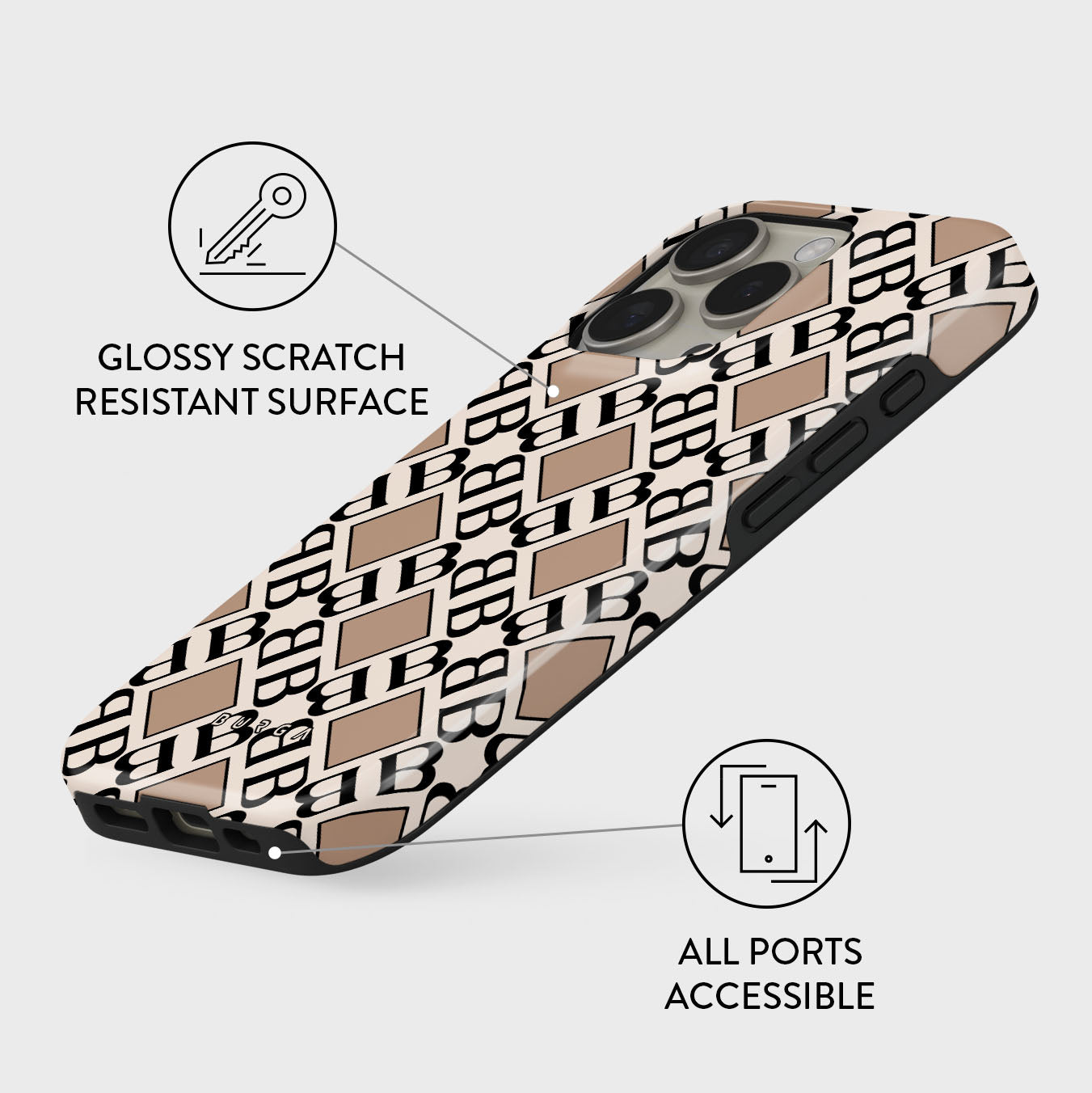 Monogram - iPhone 16 Pro Case | BURGA