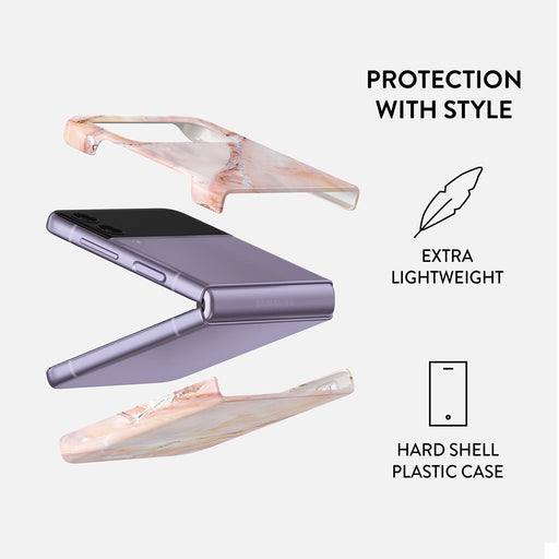 Morning Sunshine - Pastel Marble Samsung Galaxy Z Flip 4 Case 2