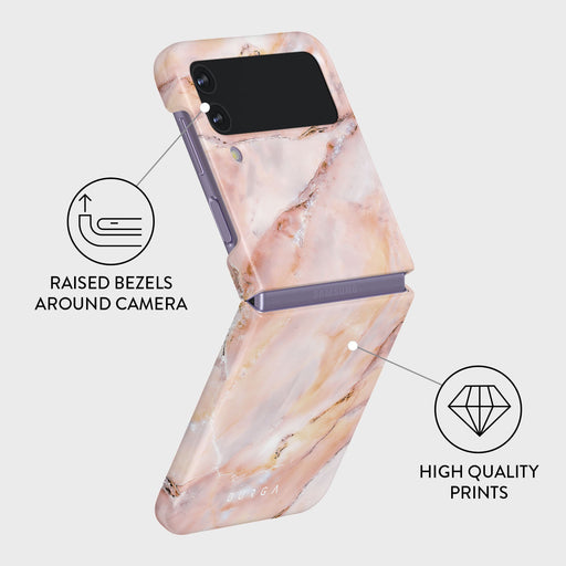 Morning Sunshine - Pastel Marble Samsung Galaxy Z Flip 4 Case 3