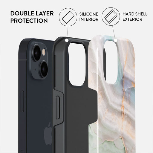 Pastel Hues - Colorful Marble iPhone 15 Plus Case 6