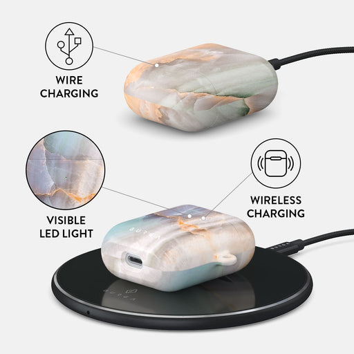 Pastel Hues - Colorful Marble AirPods Case 3