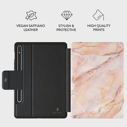 Morning Sunshine - Pastel Marble Samsung Galaxy Tab S9+ FE Case 2