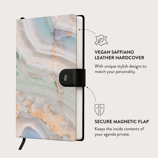 Pastel Hues - Colorful Marble Notebook 3