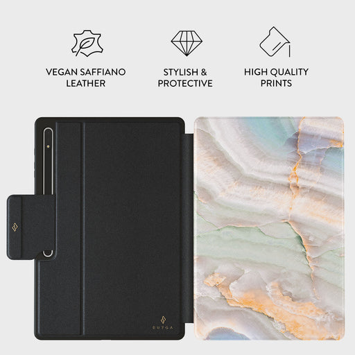 Pastel Hues - Colorful Marble Samsung Galaxy Tab S10 Ultra Case 2