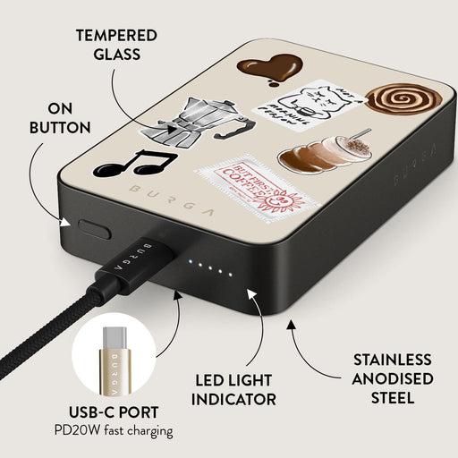 Oat Milk Please - Magnetic Power Bank
