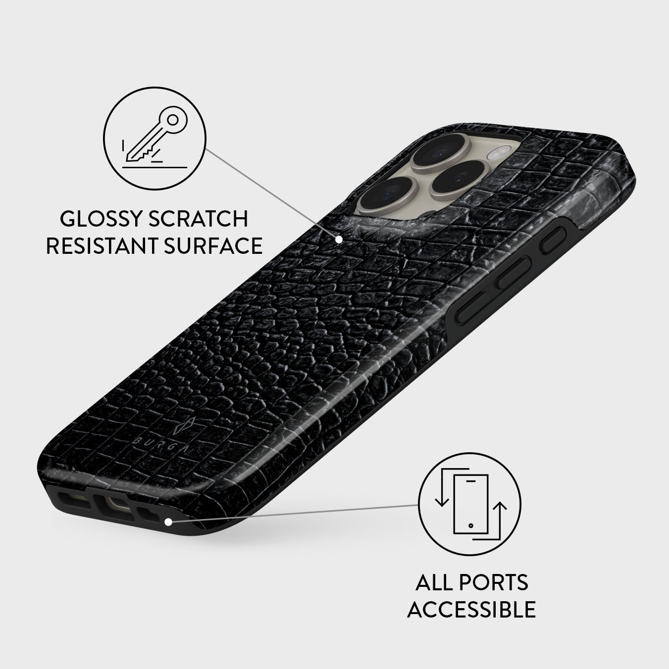 Black Kingsnake iPhone 16 Pro Max ケース Amazon.com: CASETiFY Impact Case for iPhone 16 Pro Max [Slim