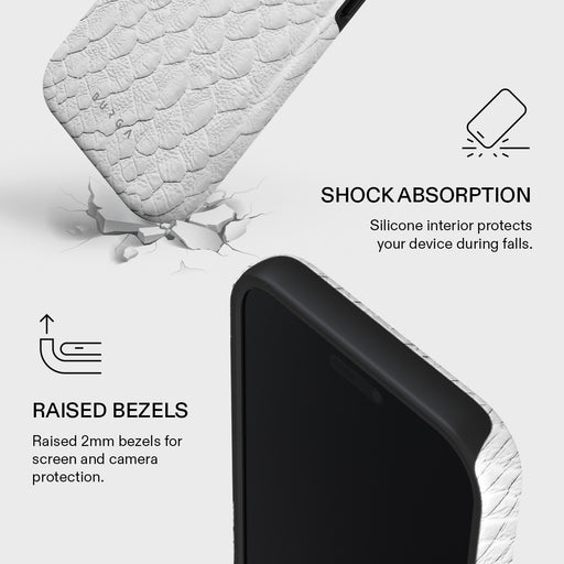 Glacial Desert - White Snakeskin iPhone 17 Pro Max Case