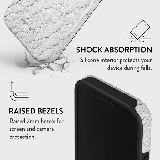 Glacial Desert - White Snakeskin iPhone 16 Pro Max Case