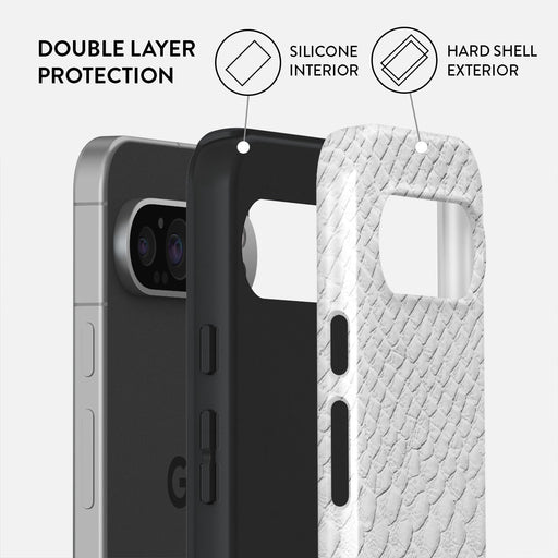 Glacial Desert - White Snakeskin Google Pixel 9 Pro XL Case 2