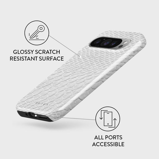 Glacial Desert - White Snakeskin Google Pixel 9 Pro XL Case 3
