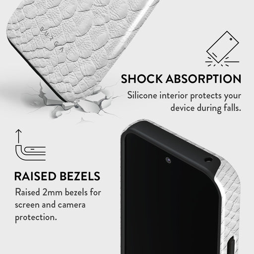 Glacial Desert - White Snakeskin Google Pixel 9 Pro XL Case 4