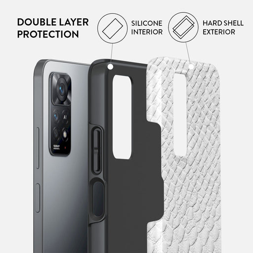 Glacial Desert - White Snakeskin Xiaomi Redmi Note 11 Pro+ Case 2
