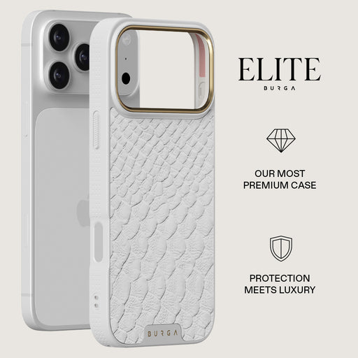 Glacial Desert - White Snakeskin iPhone 17 Pro Max Case