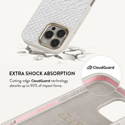 Glacial Desert - White Snakeskin iPhone 16 Pro Max Case