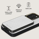 Glacial Desert - White Snakeskin Magnetic Power Bank 2