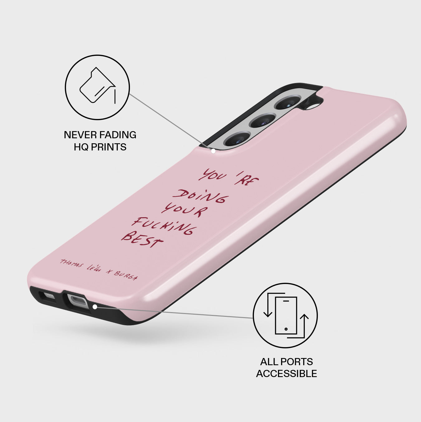 Samsung Galaxy S22 フィルム、BURGAケース付き Your Best - Samsung Galaxy S22 Case | BURGA