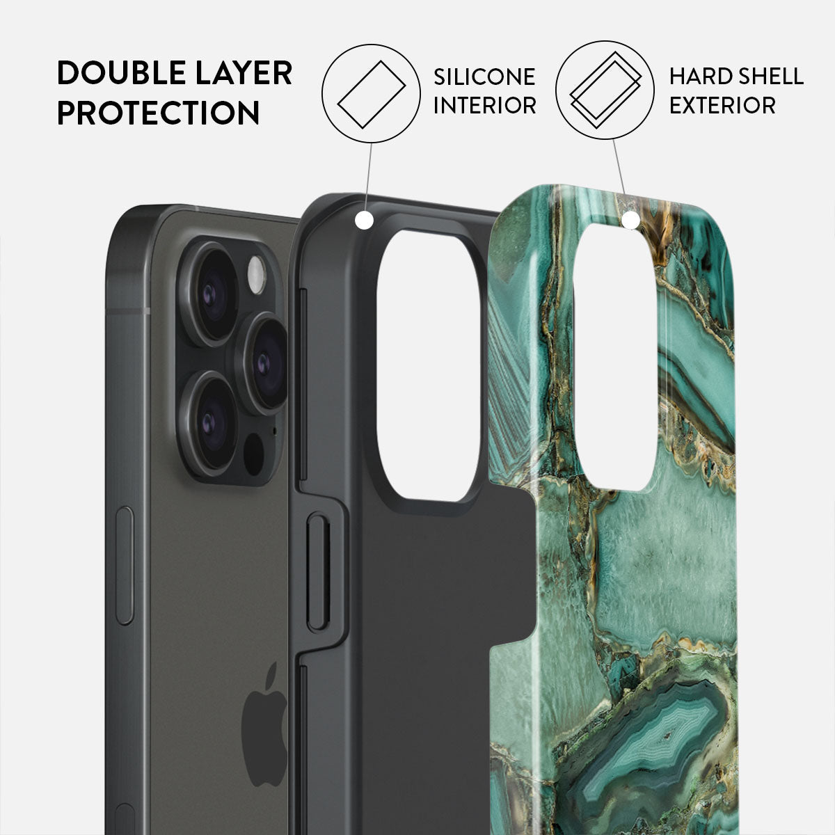 【即日配送】Ubud Jungle Turquoise iPhone 15 Ubud Jungle - Turquoise iPhone 15 Pro Max Case | BURGA